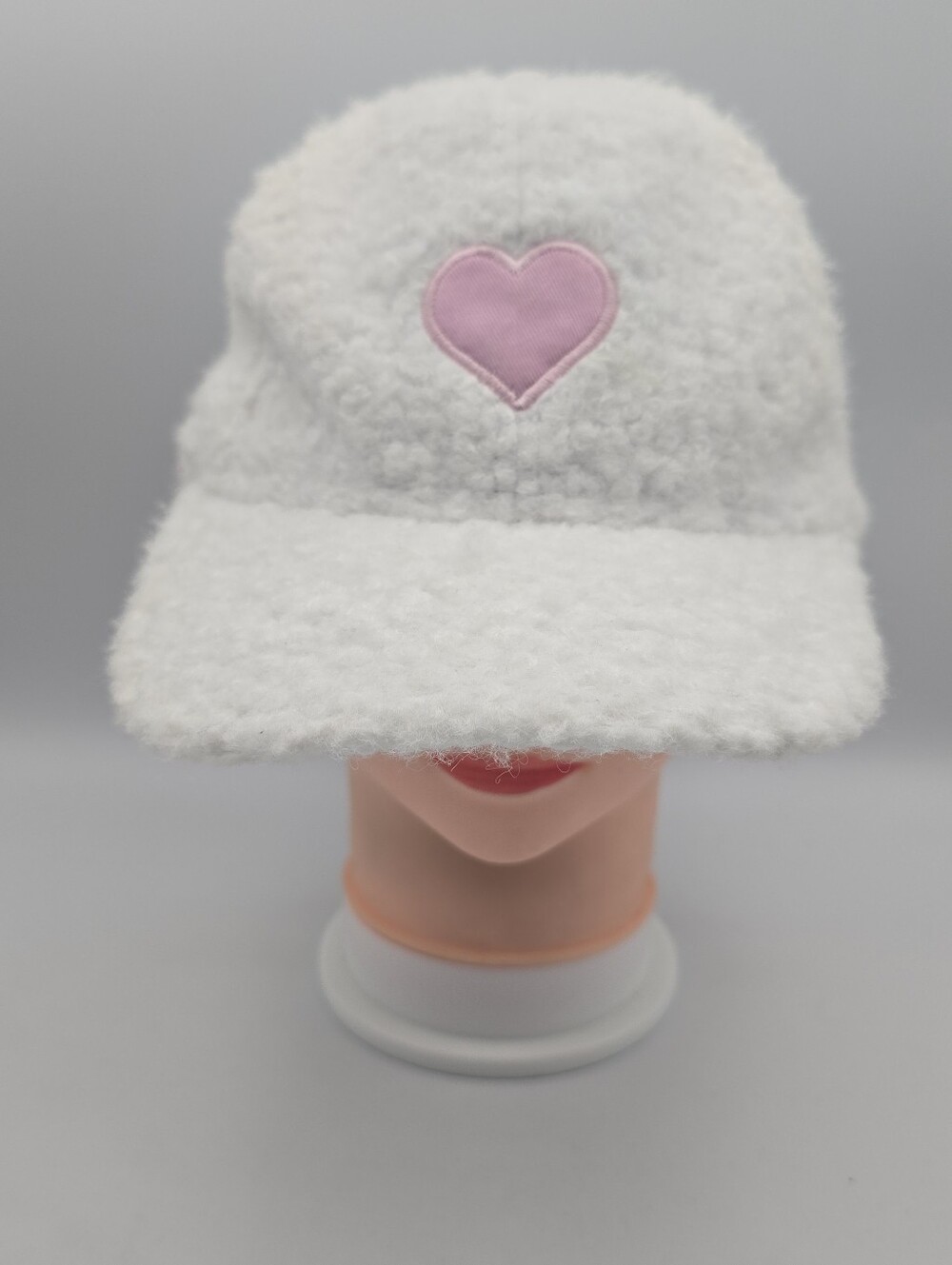 Way to Celebrate! Women's Valentine's Day Pink Heart Sherpa Adjustable Hat
